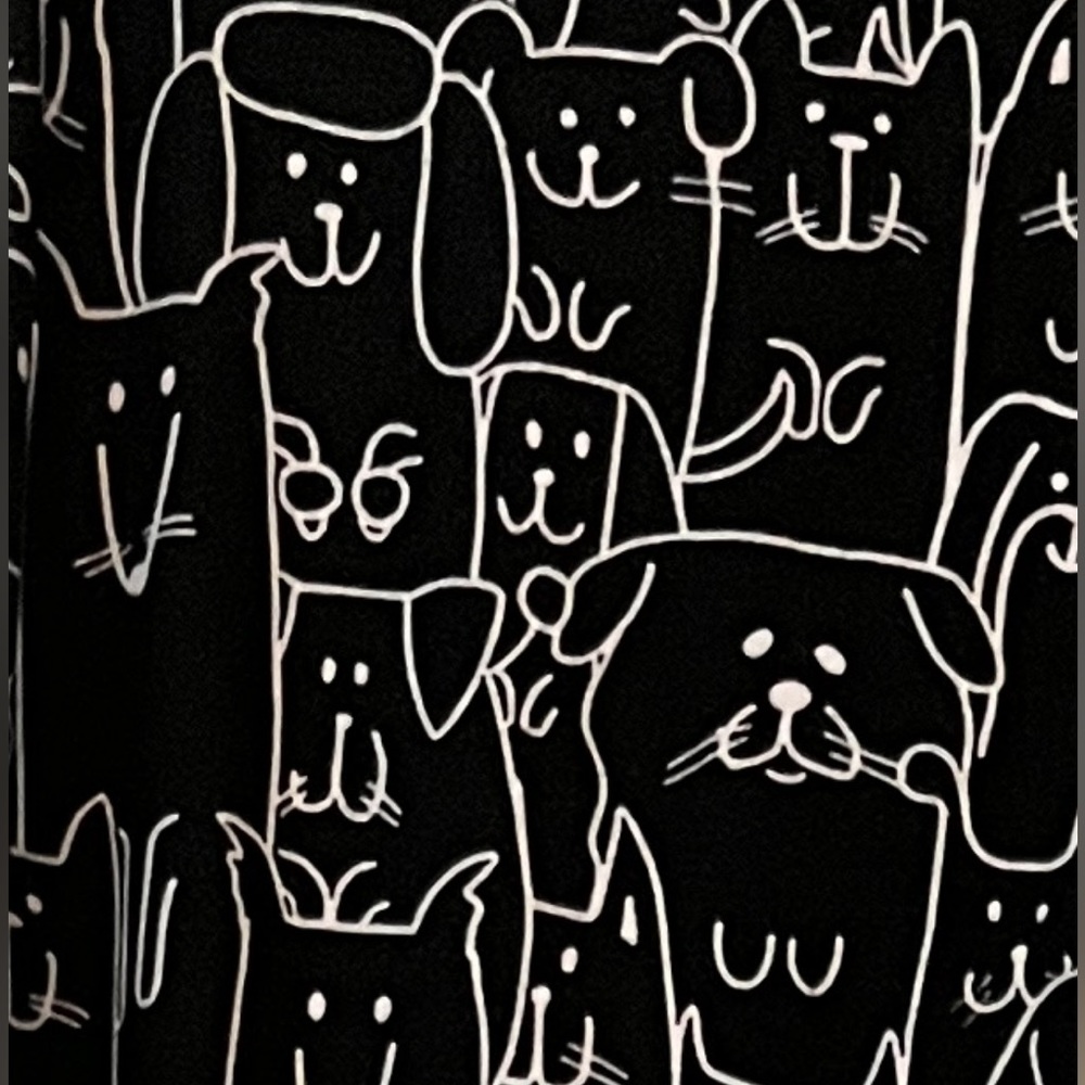 Cat Leggings, Soft, Black